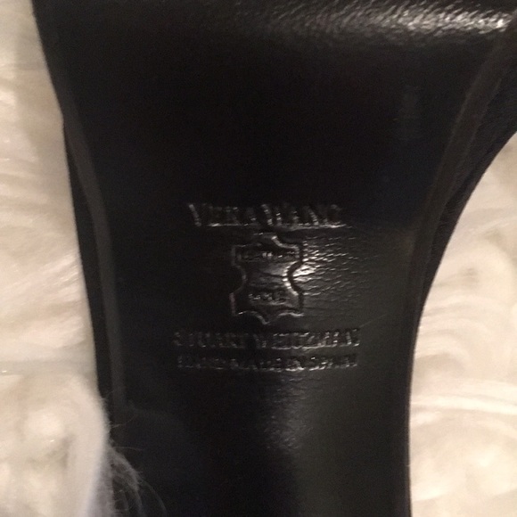 NWOT Vera Wang black 4 inch heels in 8.5 - Picture 5 of 8